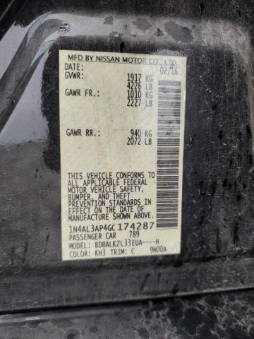 2016 Nissan Altima 2.5 VIN: 1N4AL3AP4GC174287 Lot: 55171074