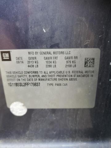 2015 Chevrolet Malibu Ls VIN: 1G11B5SL2FF179837 Lot: 54578304