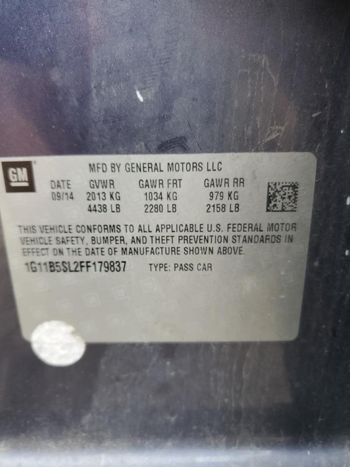1G11B5SL2FF179837 2015 Chevrolet Malibu Ls