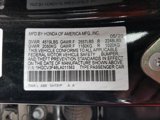 1HGCV3F46LA011563 Honda Accord HYB 12