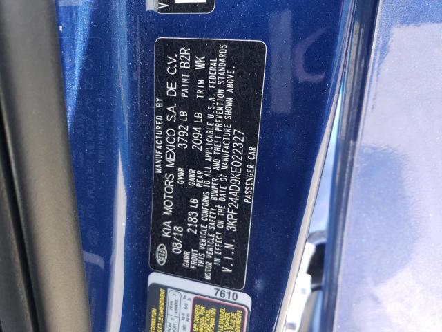 2019 Kia Forte Fe VIN: 3KPF24AD9KE022327 Lot: 55166974