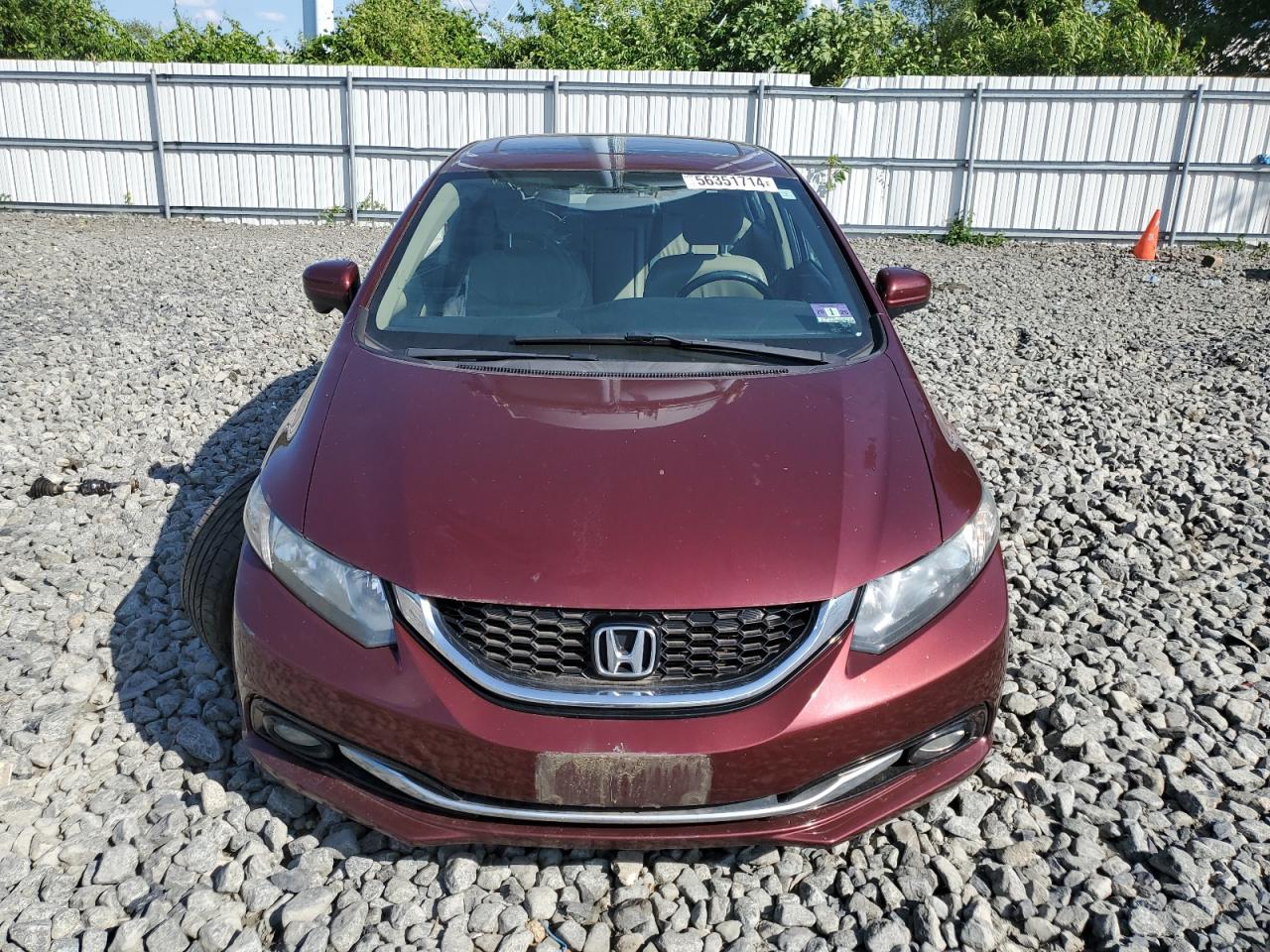 2HGFB2F96FH509814 2015 Honda Civic Exl