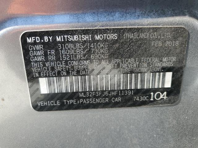 VIN ML32F3FJ6JHF11391 2018 MITSUBISHI MIRAGE no.13