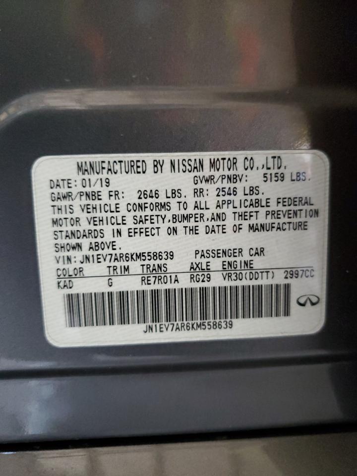 JN1EV7AR6KM558639 2019 Infiniti Q50 Luxe