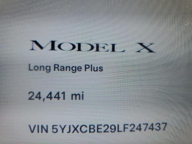 2020 Tesla Model X VIN: 5YJXCBE29LF247437 Lot: 53514914