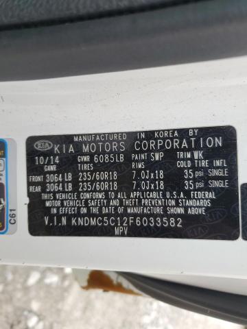 VIN KNDMC5C12F6033582 2015 KIA Sedona, EX no.13