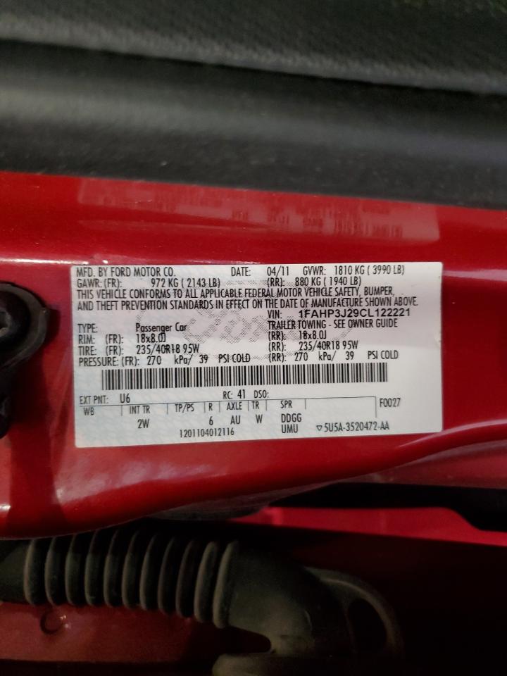 1FAHP3J29CL122221 2012 Ford Focus Titanium