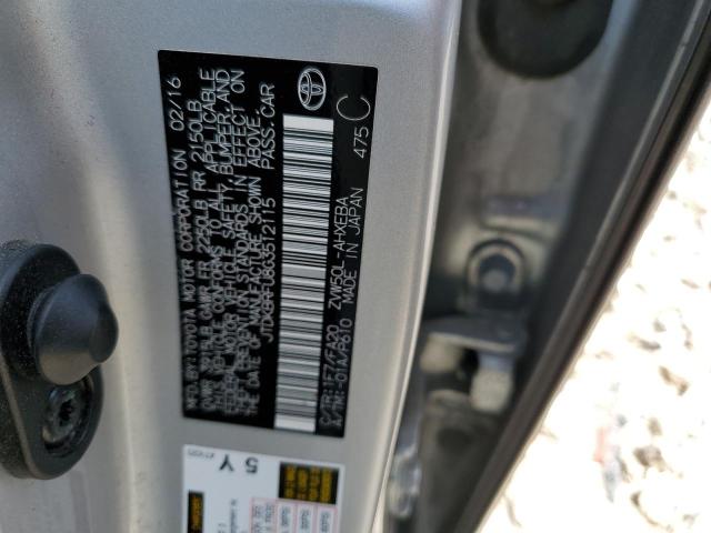 2016 Toyota Prius VIN: JTDKBRFU8G3512115 Lot: 54610844