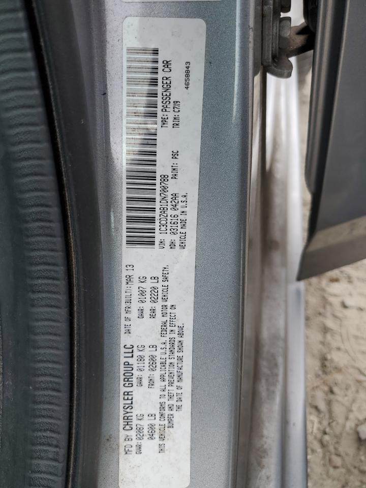 1C3CDZAB1DN700788 2013 Dodge Avenger Se