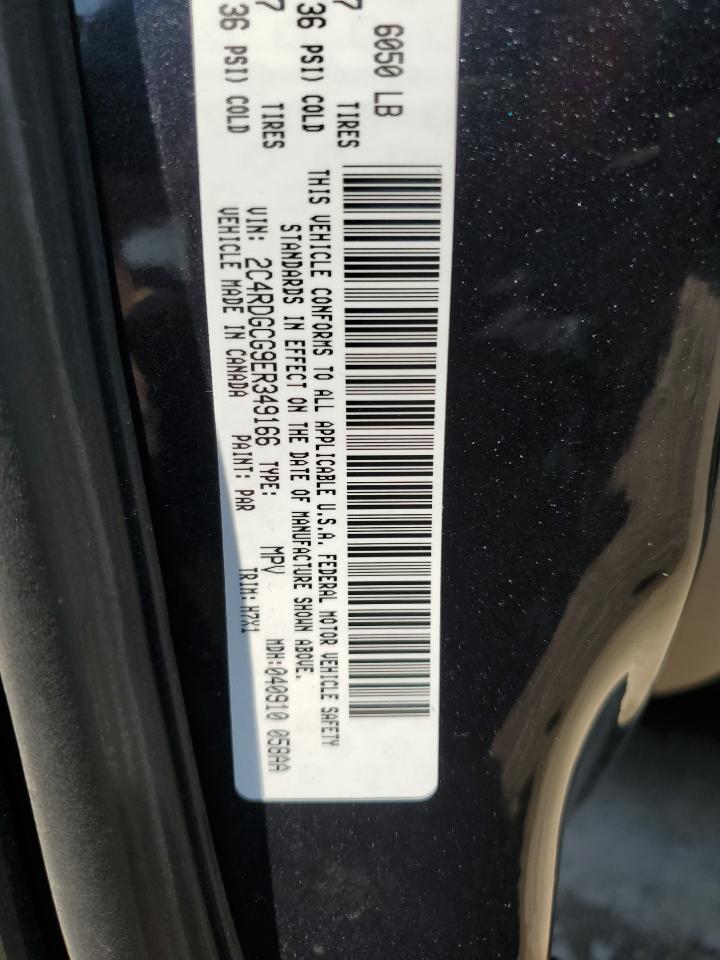 2C4RDGCG9ER349166 2014 Dodge Grand Caravan Sxt