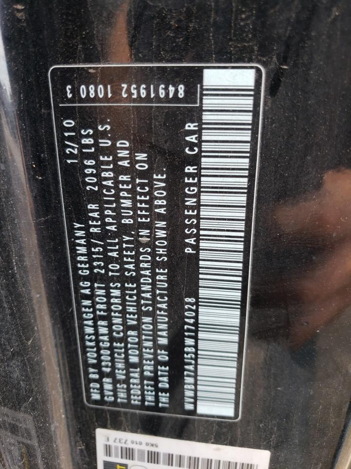 WVWBM7AJ5BW174028 2011 Volkswagen Golf