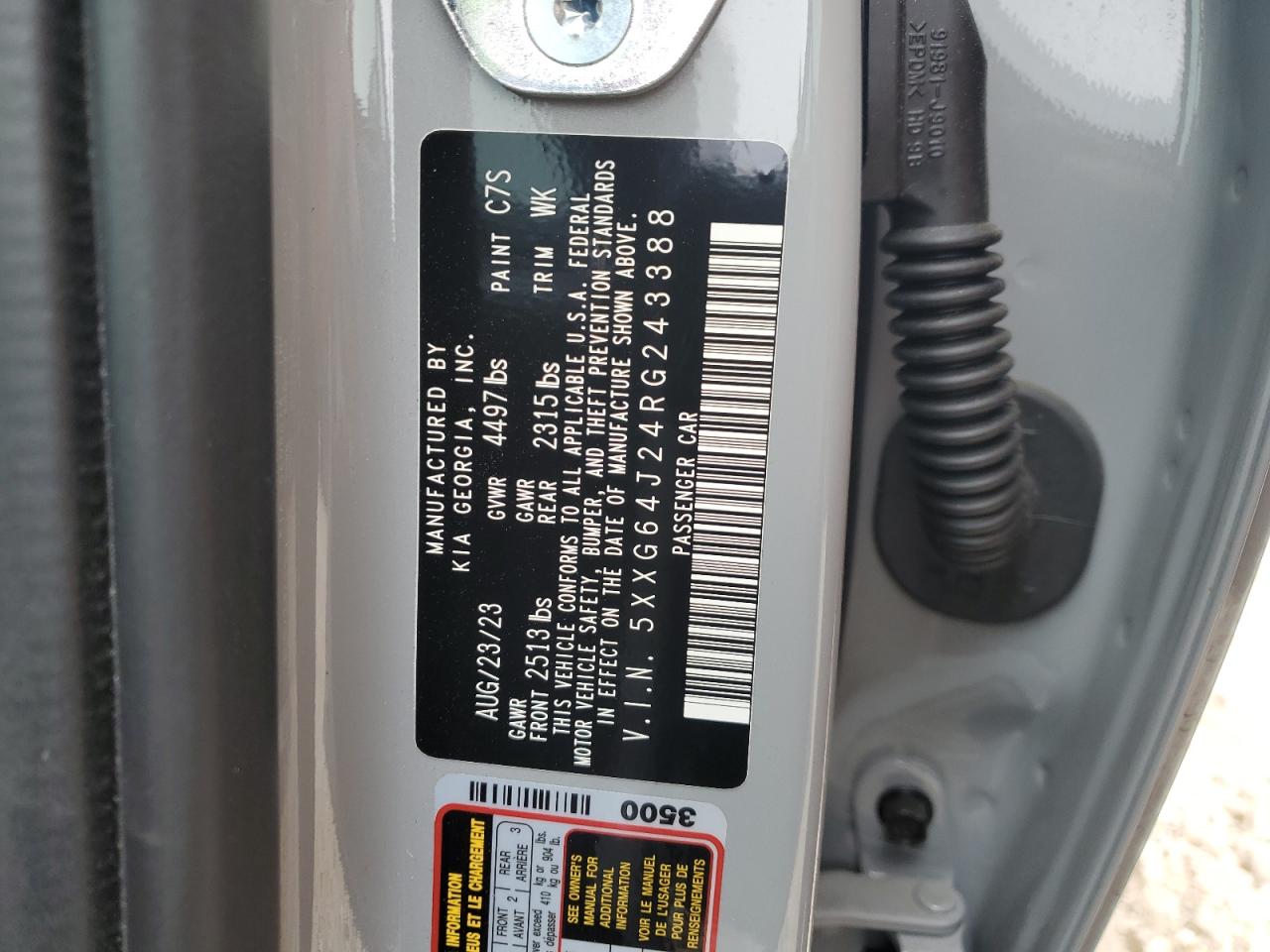 5XXG64J24RG243388 2024 Kia K5 Gt Line