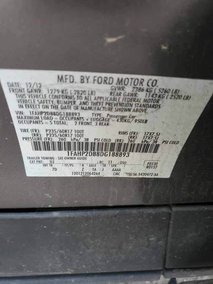 1FAHP2D88DG188893 2013 Ford Taurus Se