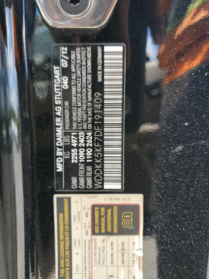 WDDKK5KF7DF191409 2013 Mercedes-Benz E 350