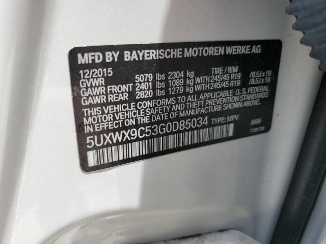 5UXWX9C53G0D85034 2016 BMW X3 - Image 12