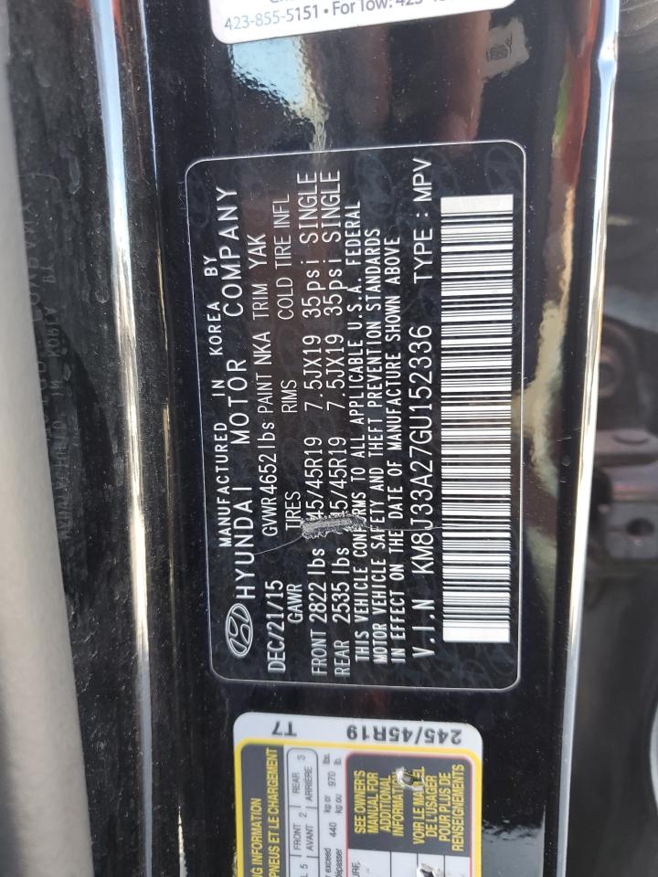 KM8J33A27GU152336 2016 Hyundai Tucson Limited