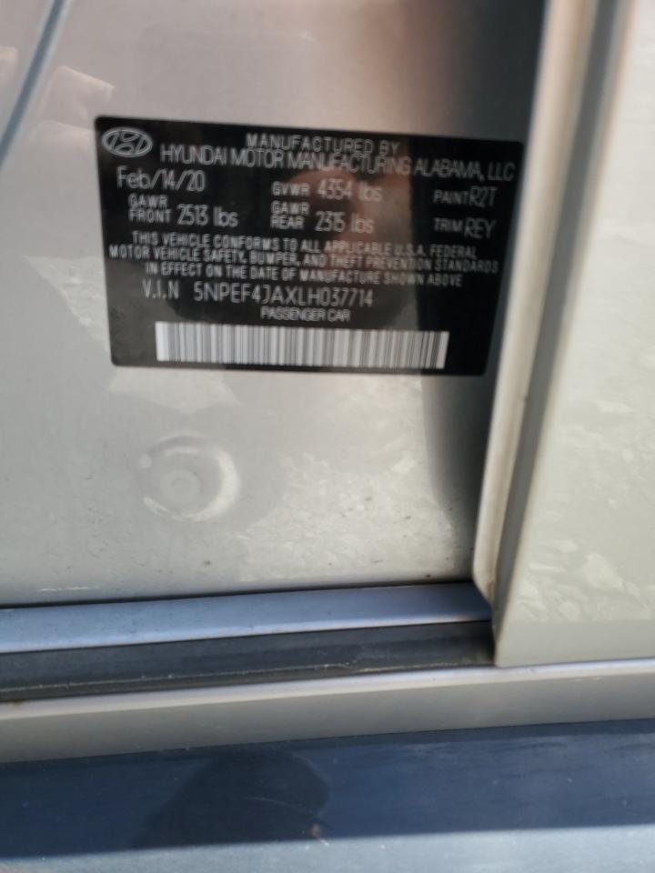 5NPEF4JAXLH037714 2020 Hyundai Sonata Sel