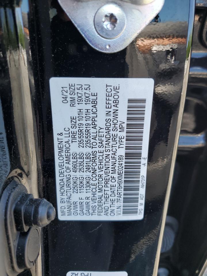 7FART6H9XME024189 2021 Honda Cr-V Touring