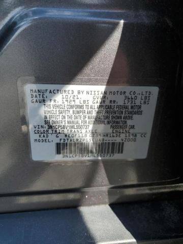 2021 Nissan Kicks S VIN: 3N1CP5BV1ML550737 Lot: 56879854