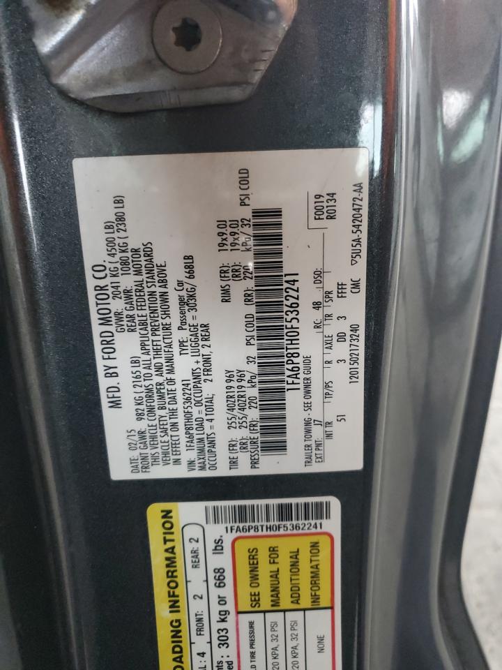 1FA6P8TH0F5362241 2015 Ford Mustang