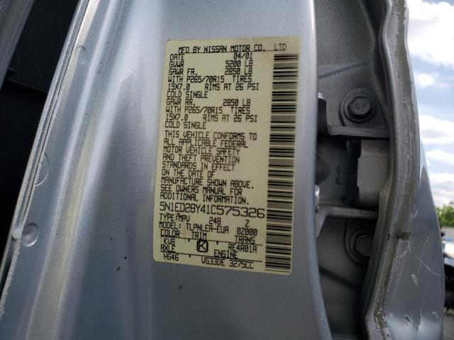 2001 Nissan Xterra Xe VIN: 5N1ED28Y41C575326 Lot: 55596944