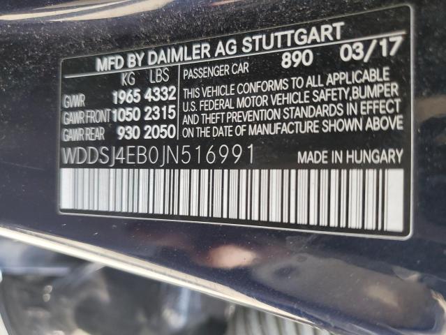 WDDSJ4EB0JN516991 2018 Mercedes-Benz Cla 250