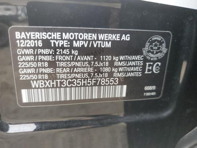 2017 BMW X1 xDrive28I VIN: WBXHT3C35H5F78553 Lot: 54117864