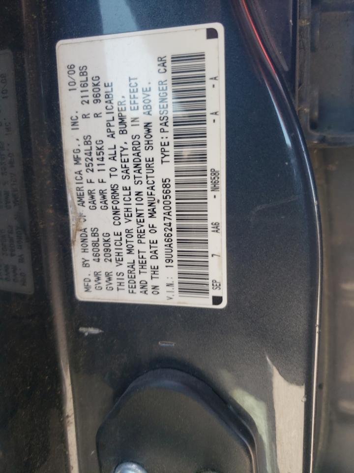 19UUA66247A005685 2007 Acura Tl