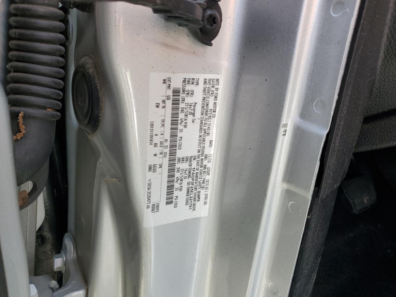1FADP3F25EL221791 2014 Ford Focus Se