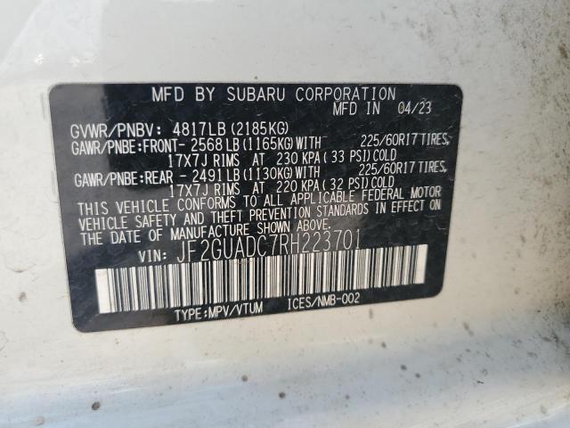2024 Subaru Crosstrek Premium VIN: JF2GUADC7RH223701 Lot: 53608424
