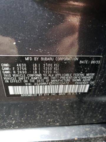 2024 SUBARU LEGACY PRE - 4S3BWAF65R3012472