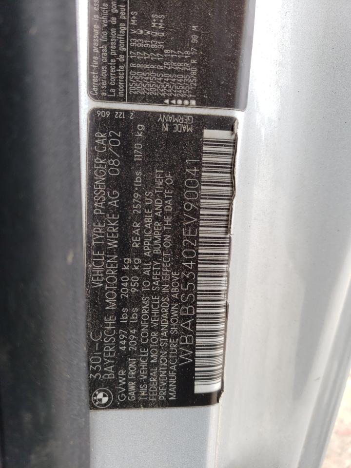 WBABS53402EV90041 2002 BMW 330 Ci