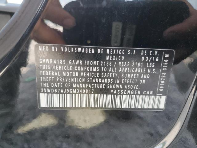 2016 Volkswagen Jetta Se VIN: 3VWD67AJ9GM340817 Lot: 56026574