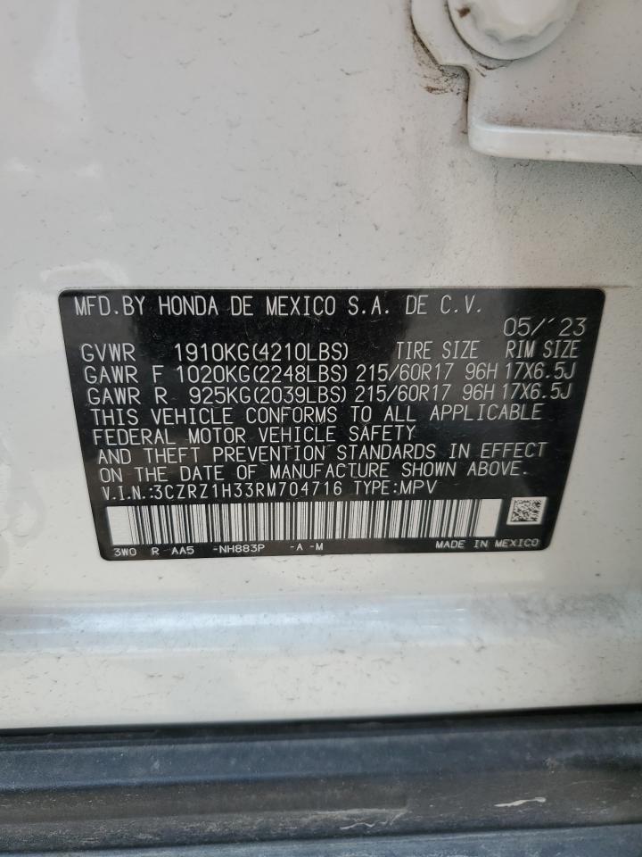 3CZRZ1H33RM704716 2024 Honda Hr-V Lx