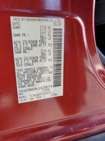 2018 Nissan Murano S VIN: 5N1AZ2MG0JN163874 Lot: 56761544