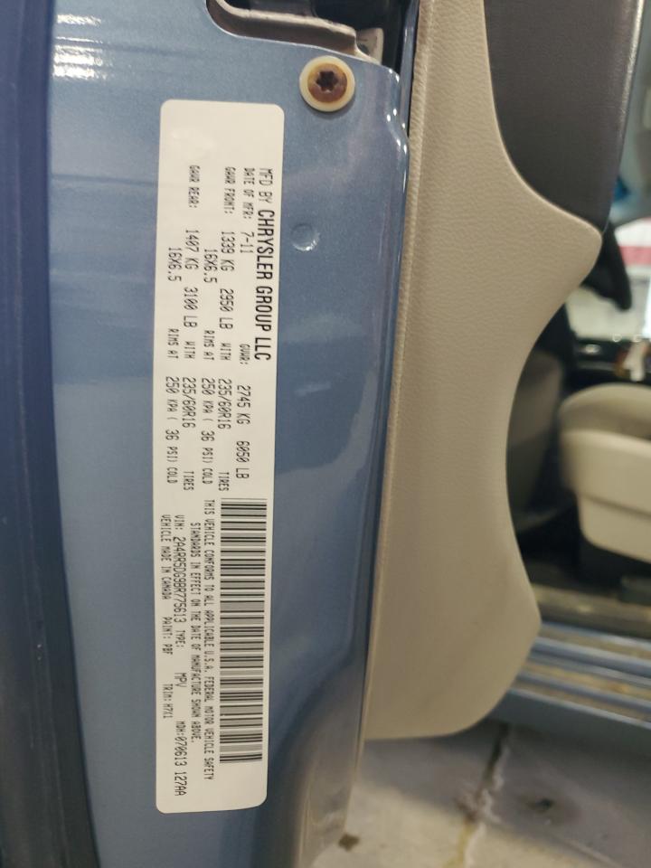 2A4RR5DG9BR775613 2011 Chrysler Town & Country Touring