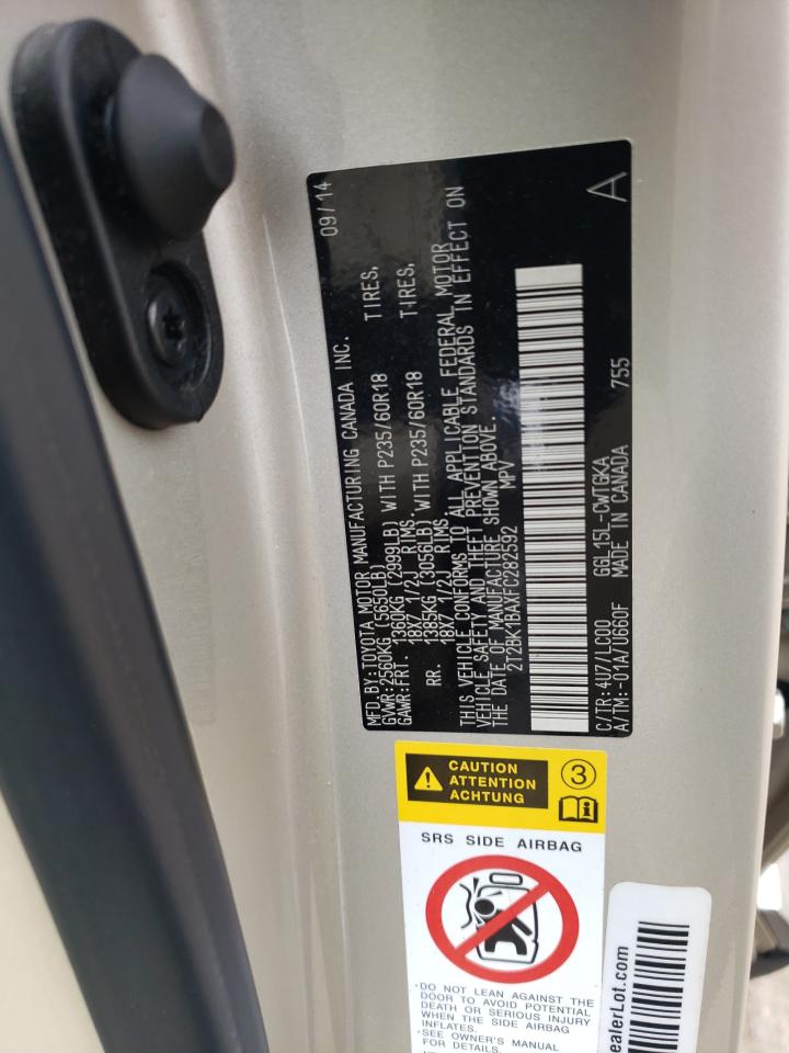 2T2BK1BAXFC282592 2015 Lexus Rx 350 Base