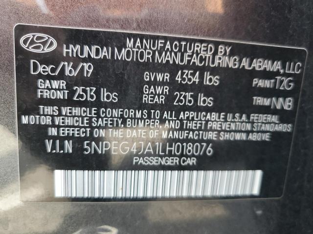 2020 Hyundai Sonata Se VIN: 5NPEG4JA1LH018076 Lot: 54651854