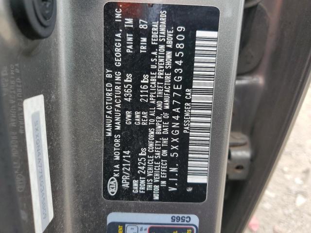 2014 Kia Optima Ex VIN: 5XXGN4A77EG345809 Lot: 53352824