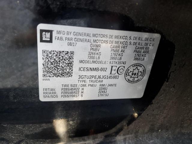 2018 GMC SIERRA K15 - 3GTU2PEJ6JG145983