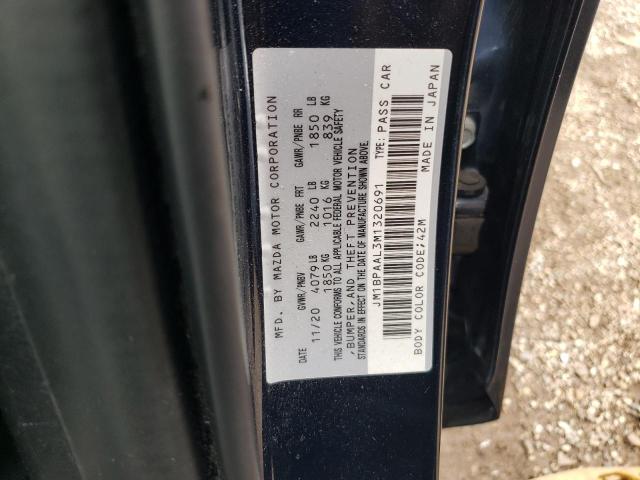 2021 Mazda 3 VIN: JM1BPAAL3M1320691 Lot: 53907584