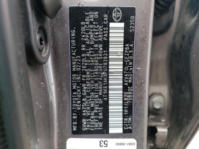 VIN 4T1K61AK9PU783931 2023 Toyota Camry, Xse no.12