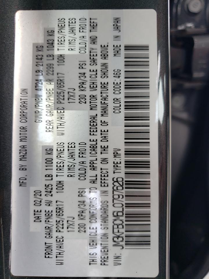 JM3KFBCM6L0797626 2020 Mazda Cx-5 Touring