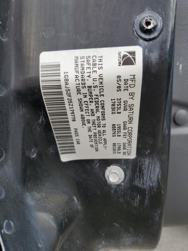 1G8AJ52F25Z179770 2005 Saturn Ion Level 2