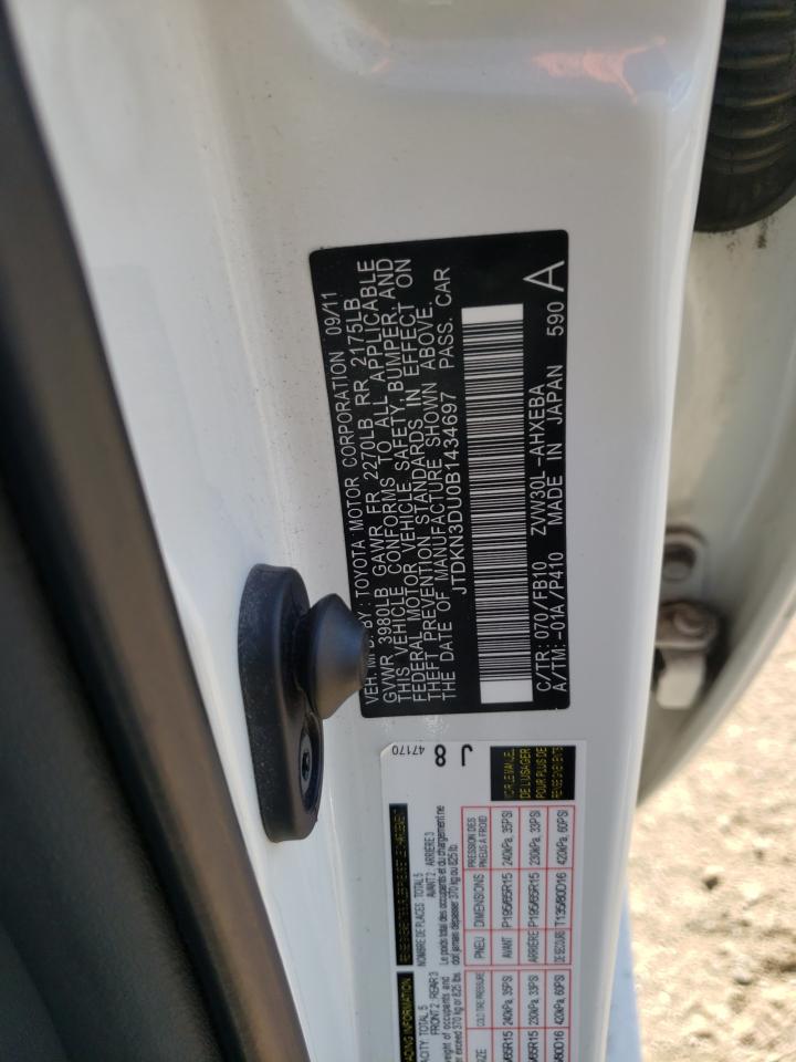 JTDKN3DU0B1434697 2011 Toyota Prius