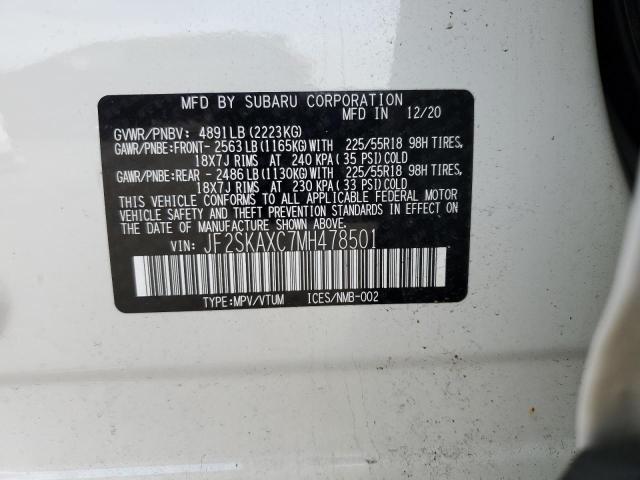 2021 Subaru Forester Touring VIN: JF2SKAXC7MH478501 Lot: 54796894