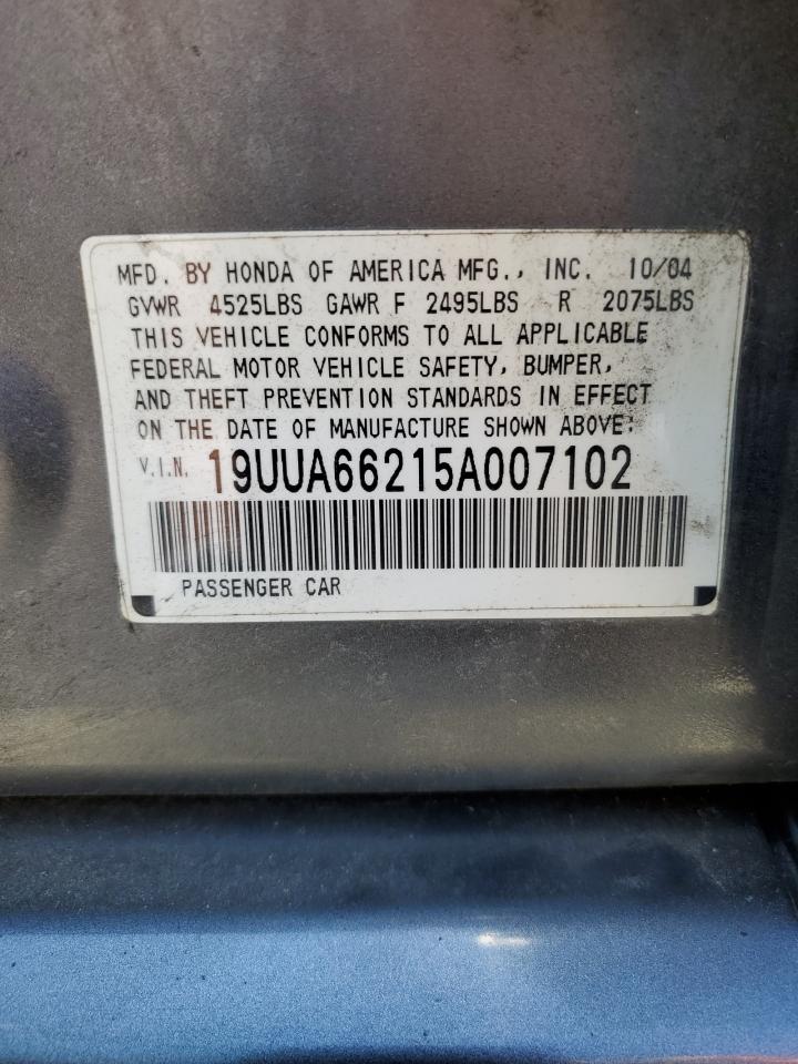 19UUA66215A007102 2005 Acura Tl