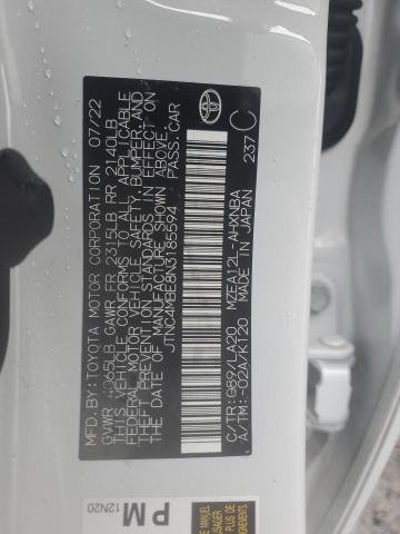 2022 TOYOTA COROLLA XS - JTNC4MBE8N3185594