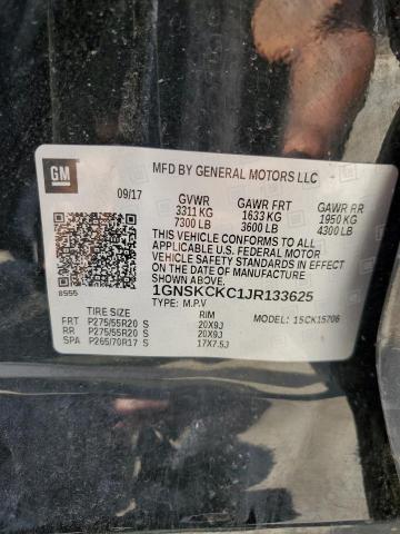 2018 CHEVROLET TAHOE K150 - 1GNSKCKC1JR133625