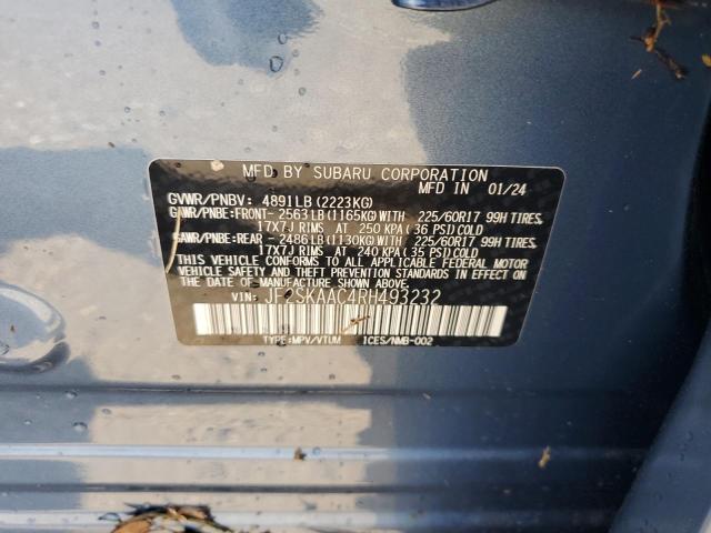 2024 SUBARU FORESTER JF2SKAAC4RH493232